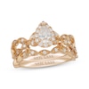 Thumbnail Image 1 of Neil Lane Pear-Shaped Diamond Halo Twist Shank Bridal Set 3/4 ct tw 14K Yellow Gold