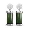 Thumbnail Image 2 of Nephrite Jade Cylinder Bar Drop Earrings Sterling Silver