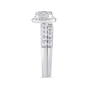 Thumbnail Image 2 of Multi-Diamond Cushion Halo Bridal Set 1 ct tw 14K White Gold