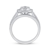 Thumbnail Image 3 of Multi-Diamond Pear Halo Bridal Set 3/4 ct tw 14K White Gold