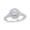 Thumbnail Image 0 of Round-Cut Diamond Halo Engagement Ring 1 ct tw 14K White Gold