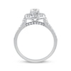 Thumbnail Image 2 of Round-Cut Diamond Halo Engagement Ring 1 ct tw 14K White Gold