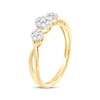 Thumbnail Image 2 of Diamond Flower Engagement Ring 1/4 ct tw 10K Yellow Gold