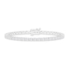 Thumbnail Image 0 of Lab-Grown Diamonds by KAY Oval-Cut Tennis Bracelet 5 ct tw 14K White Gold 7.25"