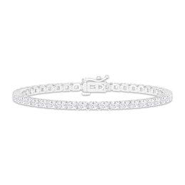 Lab-Created Diamonds by KAY Oval-Cut Tennis Bracelet 5 ct tw 14K White Gold 7.25&quot;