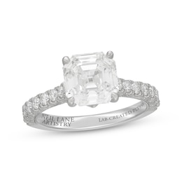 Neil Lane Artistry Heritage Square Emerald-Cut Lab-Grown Diamond Engagement Ring 3-5/8 ct tw Platinum