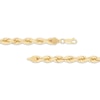 Thumbnail Image 2 of Solid Silk Rope Chain Necklace 6.4mm 14K Yellow Gold 22&quot;