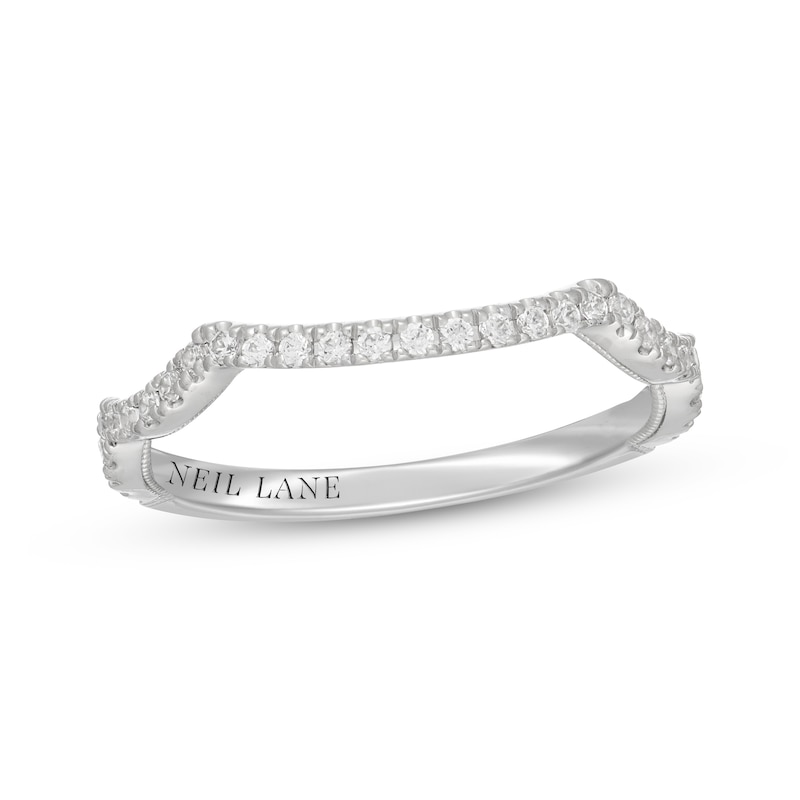 Main Image 1 of Neil Lane Contour Diamond Wedding Band 1/4 ct tw 14K White Gold