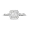 Thumbnail Image 3 of Neil Lane Princess-Cut Diamond Cushion Halo Engagement Ring 7/8 ct tw 14K White Gold