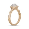 Thumbnail Image 2 of Neil Lane Round-Cut Diamond Double Halo Engagement Ring 5/8 ct tw 14K Two-Tone Gold