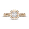 Thumbnail Image 3 of Neil Lane Round-Cut Diamond Double Halo Engagement Ring 5/8 ct tw 14K Two-Tone Gold