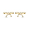 Thumbnail Image 2 of Diamond Bow Stud Earrings 1/10 ct tw 10K Yellow Gold