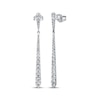 Thumbnail Image 1 of Lab-Grown Diamonds by KAY Graduated Drop Earrings 1 ct tw 14K White Gold