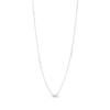 Thumbnail Image 2 of Diamond Bezel-Set Trio Station Necklace 1/2 ct tw 10K White Gold 18&quot;