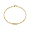 Thumbnail Image 3 of Lab-Grown Diamonds by KAY Emerald-Cut Solitaire Flex Bangle Bracelet 1/2 ct tw 10K Yellow Gold 7&quot;