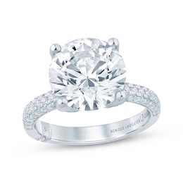 Monique Lhuillier Bliss Round-Cut Lab-Grown Diamond Engagement Ring 5-3/4 ct tw 18K White Gold