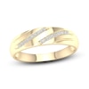 Thumbnail Image 1 of Men's Diamond Wedding Band 1/20 ct tw Round-Cut 10K Yellow Gold