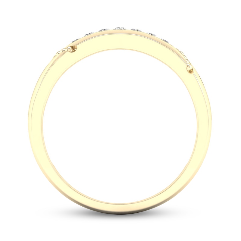 Main Image 3 of Diamond Wedding Band 1/6 ct tw Round-cut 10K Yellow Gold