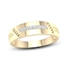 Thumbnail Image 1 of Men's Diamond Wedding Band 1/10 ct tw Round-Cut 10K Yellow Gold