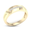 Thumbnail Image 2 of Men's Diamond Wedding Band 1/10 ct tw Round-Cut 10K Yellow Gold