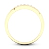 Thumbnail Image 4 of Men's Diamond Wedding Band 1/10 ct tw Round-Cut 10K Yellow Gold