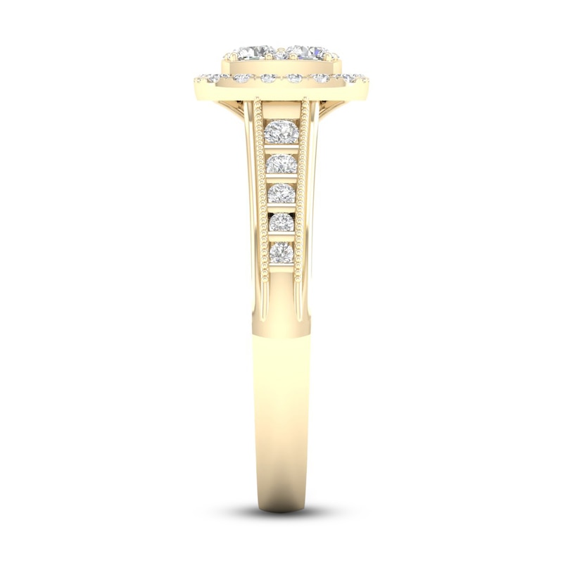 Diamond Engagement Ring 5/8 ct tw Round-Cut 10K Yellow Gold