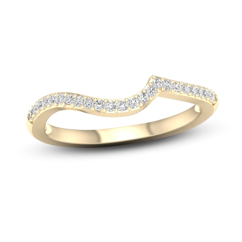 Main Image 1 of Adore Diamond Wedding Band 1/6 ct tw Round-Cut 10K Yellow Gold