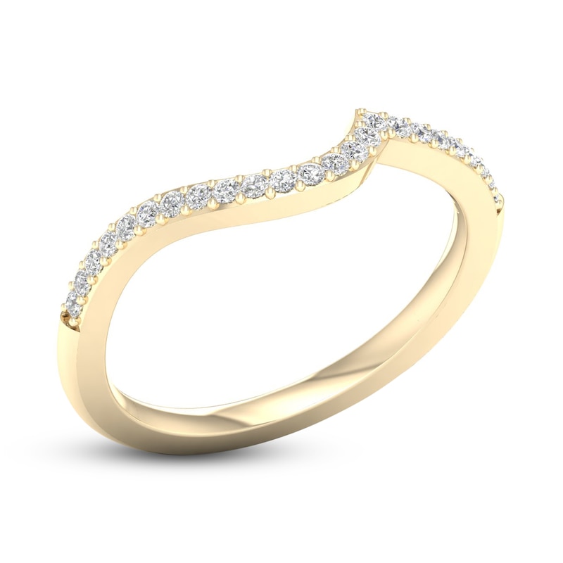Main Image 2 of Adore Diamond Wedding Band 1/6 ct tw Round-Cut 10K Yellow Gold