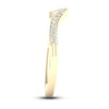 Thumbnail Image 3 of Adore Diamond Wedding Band 1/6 ct tw Round-Cut 10K Yellow Gold
