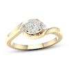 Thumbnail Image 1 of Diamond Engagement Ring 1/4 ct tw Round-Cut 10K Yellow Gold