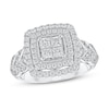 Thumbnail Image 0 of Diamond Engagement Ring 1 ct tw Princess & Round 10K White Gold