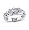 Thumbnail Image 1 of Diamond Bridal Set 1/2 ct tw Round-cut 10K White Gold