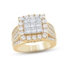 Thumbnail Image 1 of Diamond Engagement Ring 2-1/2 ct tw Princess & Round-cut 10K Two-Tone Gold