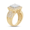 Thumbnail Image 2 of Diamond Engagement Ring 2-1/2 ct tw Princess & Round-cut 10K Two-Tone Gold