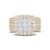 Thumbnail Image 3 of Diamond Engagement Ring 2-1/2 ct tw Princess & Round-cut 10K Two-Tone Gold