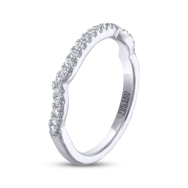 Main Image 2 of THE LEO Legacy Lab-Grown Diamond Round-Cut Wedding Band 1/5 ct tw 14K White Gold