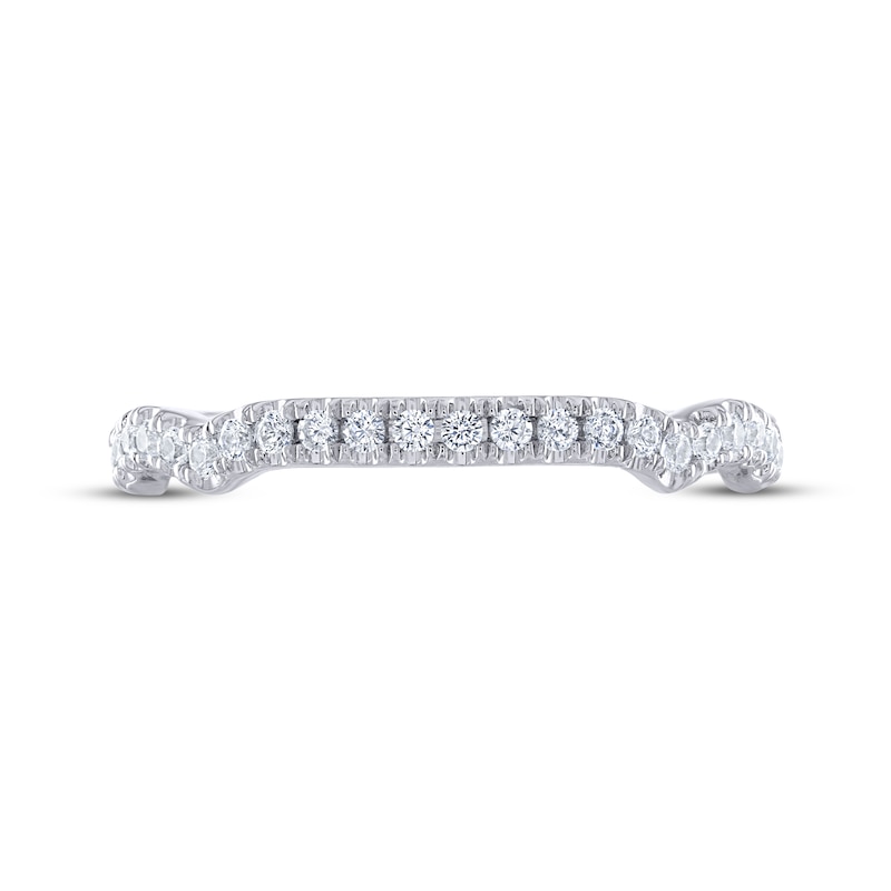 Main Image 3 of THE LEO Legacy Lab-Grown Diamond Round-Cut Wedding Band 1/5 ct tw 14K White Gold