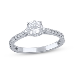 Diamond Engagement Ring 1 ct tw Round-cut 18K White Gold