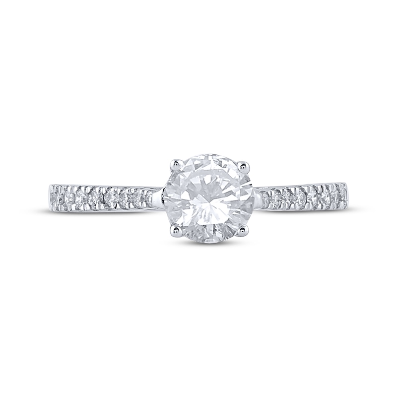 Diamond Engagement Ring 1 ct tw Round-cut 18K White Gold