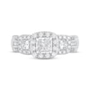 Thumbnail Image 3 of Multi-Shape Diamond Three-Stone Engagement Ring 1 ct tw 14K White Gold