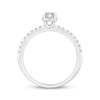 Thumbnail Image 3 of Oval-Cut Diamond Engagement Ring 1/2 ct tw 14K White Gold