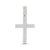 Thumbnail Image 0 of Men's Diamond Cross Charm 1-1/2 ct tw 10K Yellow Gold & White Rhodium Plate