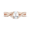 Thumbnail Image 3 of Emerald-Cut Diamond Twist Engagement Ring 1-1/4 ct tw 14K Rose Gold