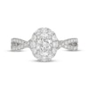 Thumbnail Image 3 of Neil Lane Artistry Oval-Cut Lab-Grown Diamond Halo Engagement Ring 1-1/2 ct tw 14K White Gold