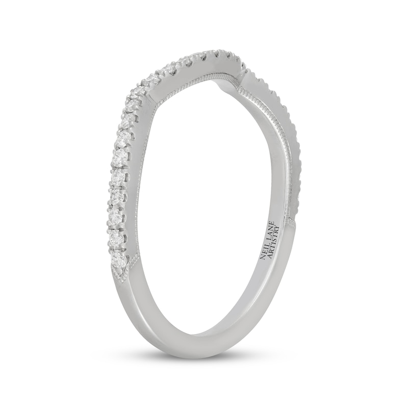 Main Image 2 of Neil Lane Artistry Lab-Grown Diamond Contour Wedding Band 1/4 ct tw 14K White Gold