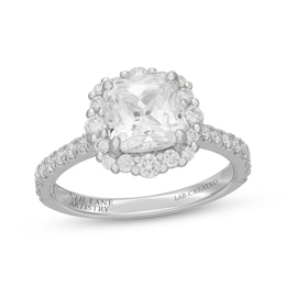 Neil Lane Artistry Cushion-Cut Lab-Grown Diamond Halo Engagement Ring 2-3/4 ct tw 14K White Gold