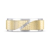 Thumbnail Image 3 of Men's Diamond Wedding Band 1/15 ct tw 10K Two-Tone Gold