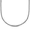 Thumbnail Image 0 of Men's Black & White Diamond Line Necklace 8 ct tw Sterling Silver 20"