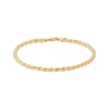 Thumbnail Image 1 of Solid Silk Rope Chain Bracelet 5.7mm 14K Yellow Gold 8&quot;