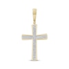 Thumbnail Image 1 of Diamond Cross Necklace Charm 1/3 ct tw 10K Yellow Gold